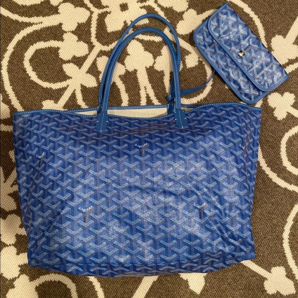 Goyard Handbags - Authentic Goyard St. Louis PM Ciel Bleu